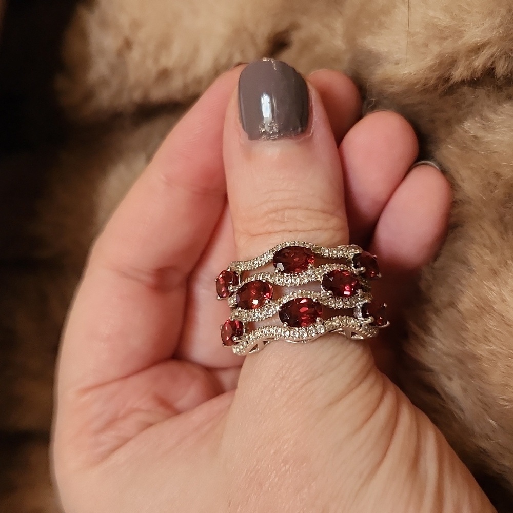 Color Shift Garnet Ring - image 1